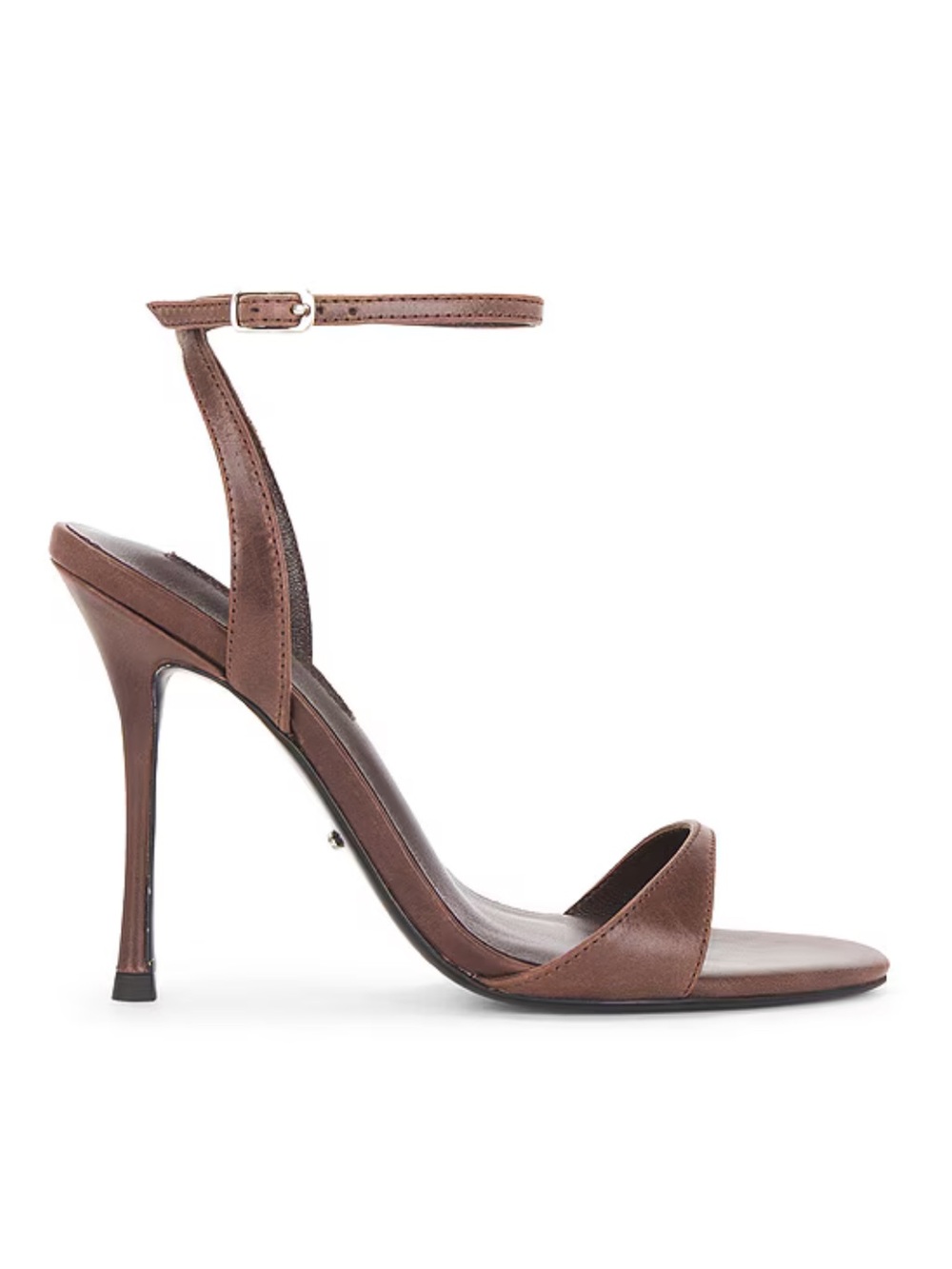 Tony Bianco Sez Sandals Chocolate Vintage Brown Strap Stilettos Revolve 8.5